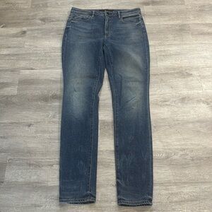 Alexander Wang Denim X Wang Mid Rise Straight Leg Blue Denim Jeans 30